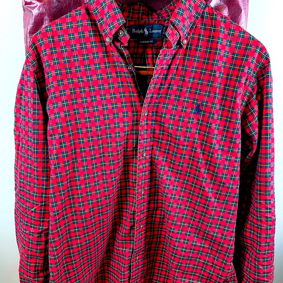 Polo Vibrant Red Button Down - Picture 2 of 5